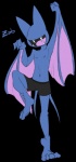 2016 alpha_channel anthro anthrofied bat boxers_(clothing) clothed clothing elpatrixf eyeless fangs feet generation_1_pokemon humanoid_feet male mammal membrane_(anatomy) membranous_wings navel nintendo nipples one_leg_up open_mouth open_smile plantigrade pokemon pokemon_(species) pokemorph raised_leg simple_background smile solo teeth tongue topless transparent_background underwear underwear_only wings zab_(elpatrixf) zubat