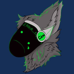 anthro body_hair c.a.m. cybernetics fingers fluffy fluffy_ears fluffy_hair fur glowing glowing_body glowing_eyes green_body green_eyes grey_body grey_fur grey_hair hair machine male metal metallic_body multicolored_body protogen_face protogen_visor protogenized robotic screen screen_face solo text amislost yuri_chacal canid canine canis jackal mammal protogen 1:1 alpha_channel digital_drawing_(artwork) digital_media_(artwork) english_text low_res