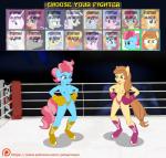 anthro boxing duo female sport text ponymaan friendship_is_magic hasbro my_little_pony cloudy_quartz_(mlp) cookie_crumbles_(mlp) cream_heart_(mlp) fan_character fleur_de_lis_(mlp) mrs._cake_(mlp) mrs._shy_(mlp) ms._harshwhinny_(mlp) nurse_redheart_(mlp) pear_butter_(mlp) prim_hemline_(mlp) sassy_saddles_(mlp) spoiled_rich_(mlp) suri_polomare_(mlp) twilight_velvet_(mlp) upper_crust_(mlp) windy_whistles_(mlp) english_text hi_res