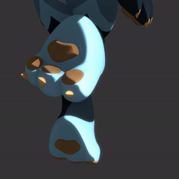 ambiguous_gender anthro black_body black_fur blue_body blue_fur countershade_feet countershading curling_toes feet foot_focus fur pawpads solo yellow_pawpads sockless_zen02 min_(zenodos) canid canine mammal 1:1 2022 3d_(artwork) 3d_animation animated animated_gif digital_media_(artwork) loop shaded short_playtime