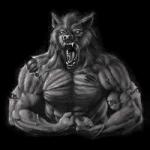 abs angry anthro biceps big_muscles black_background clothed clothing fangs fist flexing front_view male muscular muscular_anthro muscular_male open_mouth pecs ripped_skin sharp_teeth simple_background solo teeth topless vein unknown_artist mythology canid canine mammal mythological_canine mythological_creature werecanid werecanine werecreature werewolf 1:1 digital_media_(artwork) half-length_portrait low_res monochrome portrait