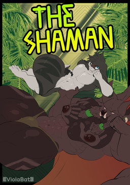 abstract_background anthro bottomwear brown_body brown_fur clothed clothing duo fur grey_body grey_fur lifting_another loincloth loincloth_only looking_at_viewer lying male male/male markings muscular muscular_male on_side plant size_difference title topless tribal tribal_markings viola_bat lepus_curpaeums vidale_(viola_bat) bat lagomorph leporid mammal rabbit absurd_res comic cover cover_art cover_page hi_res
