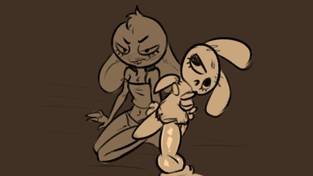 5_fingers adolescent animal_genitalia animal_penis annoyed anthro anthro_on_anthro anthro_pov blush blush_lines breasts buckteeth camisole canine_genitalia canine_penis clothed clothed_anthro clothed_female clothing disembodied_penis duo erection eyebrows eyelashes faceless_anthro faceless_character faceless_male female female_anthro female_focus fingers first_person_view floppy_ears fur genitals half-closed_eyes head_tuft holding_object holding_plushie humanoid_hands interspecies knot knotted_penis male male/female male_pov midriff mouth_closed narrowed_eyes navel noseless panties penetrable_sex_toy penile penis plushie plushophilia sex sex_toy sheath sitting small_breasts solo_focus teeth toying_partner tuft underwear underwear_only young young_anthro young_female soulcentinel roommates:motha beanie_(roommates) canid canine lagomorph leporid mammal rabbit 16:9 2026 2d_animation animated greyscale loop monochrome sketch widescreen