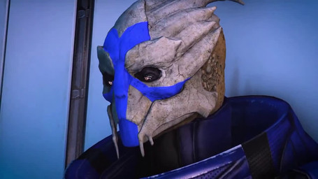 bodily_fluids clothing cum ejaculation genital_fluids genitals male masturbation open_mouth penis solo standing shorfi bioware electronic_arts mass_effect horans_(maomucalinda) alien turian 16:9 3d_(artwork) 3d_animation animated digital_media_(artwork) no_sound short_playtime webm widescreen