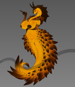 anthro apode areola big_breasts breasts female fingers genitals horn legless nipples non-mammal_breasts nude simple_background solo vulva khemmmis aquatic mollusk placida_cremoniana absurd_res hi_res