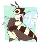 afterimage ambiguous_anthro ambiguous_gender ambiguous_pred antennae_(anatomy) anthro anthro_pred arthropod_abdomen back_wings belly belly_squish big_abdomen big_belly biped bloated border brown_sclera brown_stripes brown_text bumping cheek_stripes countershade_abdomen countershading flying fully_inside hand_on_belly hand_on_own_belly insect_wings larger_ambiguous larger_pred looking_at_belly looking_at_own_belly looking_at_prey looking_at_self looking_down looking_down_at_belly looking_down_at_self midair monotone_background motion_lines motion_outline mph! muffled nude_ambiguous nude_anthro pupils side_view simple_background size_difference slit_pupils smaller_ambiguous soft_vore solo squish stinger striped_body stripes struggling struggling_prey teal_background text unseen_prey unwilling_prey vore vowelless vowelless_vocalization white_border white_pupils wings yellow_body yellow_eyes jaybat11 arthropod bee hymenopteran insect shrink_bee 2022 dated digital_drawing_(artwork) digital_media_(artwork) english_description flat_colors full-length_portrait hi_res portrait signature