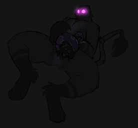 animal_genitalia animal_penis anthro bodily_fluids cetacean_genitalia cetacean_penis cum erection genital_fluids genitals male nipples not_furry penis purple_eyes simple_background solo tapering_penis sstinkies microsoft minecraft mojang xbox_game_studios enderman absurd_res hi_res