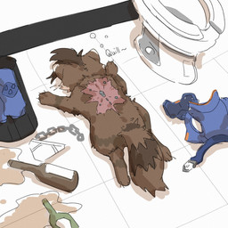 alcohol alcohol_bottle anthro bathroom beverage beverage_bottle bottle briefs brown_body brown_fur clothing container cybernetics discarded_clothing drunk fur machine male nude solo substance_intoxication underwear undressed sisijimakarashi guardians_of_the_galaxy marvel marvel_rivals rocket_raccoon cyborg mammal procyonid raccoon 1:1 absurd_res hi_res