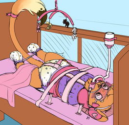 bodily_fluids collar diaper electronics feeding_tube fur gag genital_fluids headgear headphones hypnosis male male/male medical_instrument mind_control orange_body orange_fur pacifier pacifier_gag restraints scientific_instrument sex_toy straitjacket straps unclean_diaper urine used_diaper vibrator wet_diaper wetness_indicator bunnykisses fulm_(darkentrophy) mammal mouse murid murine rodent absurd_res hi_res