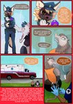 ambulance american_opossum angry anthro arm_scar arrested baby baby_bottle breasts brown_body brown_fur canid canine canis clothed clothing comic cuff_(restraint) dialogue domestic_dog english_text father_(lore) father_and_child_(lore) female fur german_shepherd glove_snap grimart group handcuffed handcuffs hands_behind_back herding_dog looking_at_another magazine male mammal marsupial metal_cuffs mother_(lore) mother_and_child_(lore) mother_and_son_(lore) moxy_(grimart) overweight overweight_anthro overweight_female overweight_male paramedic parent_(lore) parent_and_child_(lore) parent_and_son_(lore) pastoral_dog police police_uniform profanity restraints scar shirt sitting son_(lore) tank_top teeth text topwear uniform vehicle white_body white_fur yelling young