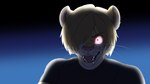 16:9 2023 4k absurd_res alternate_species anthro beastars blonde_hair bodily_fluids capcom drooling felid fizzy-dog glowing glowing_eyes hair hair_over_eye hi_res infection leon_kennedy lion male mammal one_eye_obstructed pantherine parody red_eyes resident_evil saliva sharp_teeth solo teeth widescreen