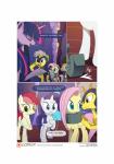 2016 absurd_res armor border collar comic crown cutie_mark dialogue doctor_whooves_(mlp) earth_pony english_text equid equine feathered_wings feathers female fluttershy_(mlp) friendship_is_magic gashiboka group hasbro headgear hi_res horn horse male mammal mane my_little_pony mythological_creature mythological_equine mythology pegasus pony rarity_(mlp) rose_(mlp) royal_guard_(mlp) text twilight_sparkle_(mlp) unicorn white_border wings