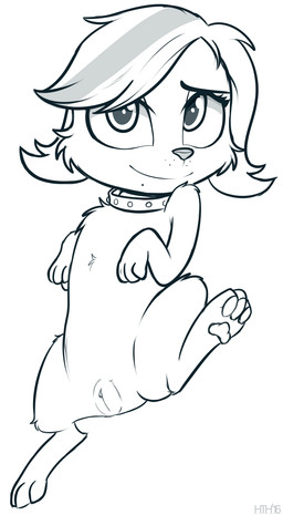 arm_tuft barefoot cheek_tuft chest_tuft clitoral_hood clitoris collar collar_only eyebrows eyelashes facial_tuft feet female feral front_view fur genitals glistening glistening_eyes hair humanoid_genitalia humanoid_vulva leg_tuft looking_at_viewer makeup mascara multicolored_hair nude pawpads paws plump_labia pose presenting presenting_vulva raised_leg short_hair shoulder_tuft simple_background smile solo spread_legs spreading studded_collar studs tuft two_tone_hair vulva white_background higglytownhero hasbro littlest_pet_shop littlest_pet_shop_(2012) zoe_trent bird_dog canid canine canis cavalier_king_charles_spaniel domestic_dog hunting_dog mammal spaniel toy_dog 2016 full-length_portrait hi_res monochrome pinup portrait signature