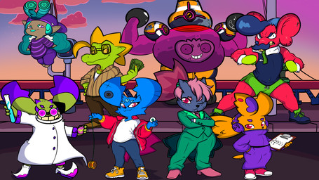 anthro bottomwear clothing coat electronics female flying group headphones lab_coat male money shorts topwear yo-yo young jhussethy pipistrello_and_the_cursed_yoyo cuca_carrara_(character) don_mauretti_(character) madame_pipistrello_(character) pepita_(character) pippit_(character) pippo_(character) slime_tycoon_(character) toxy_(character) alligator alligatorid arthropod bat crocodilian goo_creature insect lepidopteran mammal moth mouse murid murine rat reptile rodent scalie 16:9 hi_res widescreen