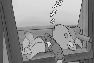 anthro balls big_penis bottomless chibi clothed clothing erection foreskin genitals huge_penis male penis sleeping solo nsfsushi animal_crossing nintendo sherb_(animal_crossing) bovid caprine goat mammal