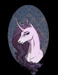 female feral hair horn looking_at_viewer solo 28gooddays badday28 friendship_is_magic hasbro my_little_pony mythology rarity_(mlp) equid equine mammal mythological_creature mythological_equine unicorn alpha_channel portrait