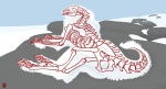 ambiguous_gender anatomy bone feral hi_res mammal mick39 radiograph rain_silves sergal skeleton skull solo tail