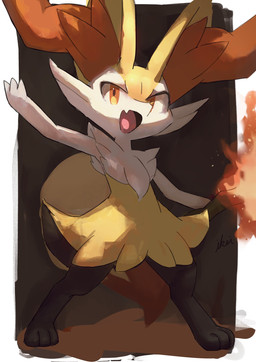 3_fingers 3_toes ambiguous_anthro ambiguous_gender anthro arm_tuft big_tail biped black_body black_fur border cheek_tuft chest_tuft digitigrade dipstick_tail elemental_manipulation facial_tuft fangs feet fingers fire fire_manipulation flat_chested flesh_fang front_view fur hip_tuft holding_object holding_stick inner_ear_fluff looking_at_viewer markings multicolored_body multicolored_fur nude_ambiguous nude_anthro open_mouth open_smile orange_body orange_eyes orange_fur orange_inner_ear_fluff orange_nose orange_tail_tip pointy_ears prick_ears shoulder_tuft simple_background smile snout solo standing stick tail tail_markings teeth toes tuft two_tone_tail white_body white_fur wide_stance yellow_body yellow_fur yellow_tail ikei nintendo pokemon braixen canid generation_6_pokemon mammal pokemon_(species) 2022 cel_shading colored colored_sketch digital_media_(artwork) digital_painting_(artwork) full-length_portrait hi_res painting_(artwork) portrait shaded signature sketch