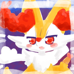 ambiguous_anthro ambiguous_gender anthro biped blush food front_view looking_at_viewer object_in_tail open_mouth shrimp_(food) snout solo standing tail annyui0611 nintendo pokemon braixen canid generation_6_pokemon mammal pokemon_(species) 1:1 2022 digital_media_(artwork) digital_painting_(artwork) half-length_portrait japanese_description lineless painting_(artwork) portrait translated_description