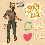 anthro art_meme breaking_the_fourth_wall clothed clothing fur male multicolored_body multicolored_fur simple_background solo text yellow_body yellow_fur solarlewds strip_meme twitter eli_(solarlewds) felid feline mammal 1:1 digital_media_(artwork) english_text hi_res meme