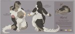 anthro areola big_breasts biped border breasts claws color_swatch female huge_breasts mottled nipples non-mammal_breasts piebald solo tail text white_border conditional_dnp oouna muriel_(zwerewolf) alligator alligatorid crocodilian reptile scalie absurd_res english_text hi_res model_sheet