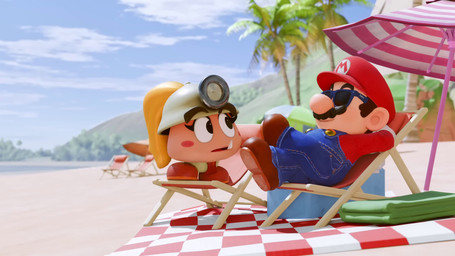 5_fingers armless beach beach_chair beach_towel beach_umbrella bent_legs black_eyebrows black_eyes black_facial_hair black_mustache blinking blonde_hair blue_clothing blue_eyes blue_overalls blush blush_stickers breaking_the_fourth_wall brown_clothing brown_footwear brown_hair brown_shoes butt button_(fastener) cellphone chair checkered_blanket cheek_spots close-up clothed clothed_female clothed_human clothed_male clothing confident confident_female cooler crossed_legs dancing day defying_gravity dialogue duo electronics eyebrows eyelashes eyewear facial_hair fangs female fingers footwear fully_clothed fully_clothed_human fully_clothed_male furniture gloves green_towel grey_clothing grey_helmet grey_shirt grey_topwear grin grinning_at_viewer hair half-closed_eyes hand_behind_head handwear hat headgear headwear humor jumping larger_human larger_male light light_body light_skin long_eyelashes long_hair looking_around looking_at_viewer lying lying_on_ground male mining_helmet music mustache narrowed_eyes noseless on_chair on_front on_ground open_mouth open_smile outside overalls palm_tree parasol patreon_logo phone plant red_ascot red_clothing red_eyewear red_hat red_headwear red_shirt red_sunglasses red_topwear relaxing sand shaking_butt shirt shoes short_hair sitting sitting_on_chair size_difference smaller_female smile smiling_at_viewer standing standing_on_chair sunglasses tan_body tan_skin teeth text texting thanking thick_eyebrows topwear towel tree white_clothing white_gloves white_handwear wide_eyed worried_look mariotravel209 justin_timberlake mario_bros nintendo paper_mario patreon goombella mario goomba human mammal 16:9 2024 3d_(artwork) 3d_animation animated artist_name blender_(artwork) colored copyright_name digital_media_(artwork) english_audio english_description english_text hi_res lighting long_playtime shaded sound url video widescreen