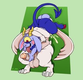1_eye 2_horns 2_toes 4_fingers 69_position anthro balls belly big_balls big_belly big_butt big_horn big_penis bodily_fluids butt colored_nails cum curvy_figure darkened_balls darkened_genitalia darkened_penis dripping duo ejaculation erection excited feet fellatio fingers floppy_ears fur genital_fluids genitals glans glistening glistening_balls glistening_body glistening_butt glistening_eyes glistening_genitalia glistening_glans glistening_legs glistening_penis glistening_skin glistening_thighs green_background head_tuft holding_another holding_another's_penis holding_penis hooved_toes hooves horn huge_ears humanoid_genitalia humanoid_penis leaking_precum long_ears long_tail male male/male male_penetrated male_penetrating male_penetrating_male mottled mottled_body nails neck_tuft nude obscured_face obscured_oral obscured_penetration open_mouth oral penetration penile penis pink_cheeks pink_glans pink_nose precum precum_drip pupils purple_balls purple_body purple_fur purple_skin purple_tail red_eyes red_hooves red_nails red_pupils saggy_balls scut_tail sex short_tail simple_background sitting_on_another slightly_chubby slightly_chubby_anthro slightly_chubby_male smile spade_tail standing standing_69_position standing_sex tail tan_balls tan_penis tan_spots tan_tail teeth text thick_thighs toes tongue tuft twitter_handle wide_hips yellow_horn 1mp arty_stu_(fursona) prince_gamon_(1mp) alien amphibian bovid caprine caprine_demon demon frog imp mammal qsiti 2025 artist_name colored digital_drawing_(artwork) digital_media_(artwork) english_text hi_res shaded signature