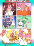 3:4 anthro audino balls big_balls big_breasts big_penis blush bodily_fluids breast_milking breasts buizel clothed clothing comic cross-popping_vein cum digital_media_(artwork) duo english_text erection excessive_cum excessive_genital_fluids female female/female feral generation_1_pokemon generation_4_pokemon generation_5_pokemon generation_8_pokemon genital_fluids genitals goopyarts group hi_res huge_balls huge_breasts huge_penis hyper hyper_balls hyper_breasts hyper_genitalia hyper_penis indeedee lactating letterbox machine male male/female mammal masturbation milk milking_machine nintendo nipples nude nurse nurse_clothing nurse_uniform open_mouth orgasm patient penis pokemon pokemon_(species) pussy raina_(goopyarts) sandslash sex simple_background slightly_chubby text thick_thighs tongue uniform vaginal_fluids vein weavile wide_hips