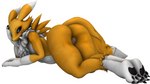 anthro balls butt genitals head_on_hand male neck_tuft pawpads pose presenting presenting_hindquarters solo tuft primocreatore bandai_namco digimon warfare_machine warfare_renamon canid digimon_(species) mammal renamon 16:9 3d_(artwork) 4k absurd_res digital_media_(artwork) hi_res huge_filesize source_filmmaker_(artwork) widescreen