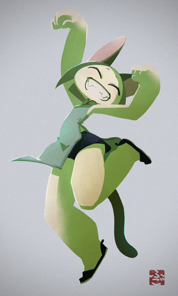 anthro black_tail bottomwear clothed clothing ears_up eyes_closed female footwear fur hands_above_head raised_leg shoes shorts simple_background smile smiling_at_viewer solo tail teeth teeth_showing white_body white_fur fu_go_fu_go felid feline felis mammal hi_res