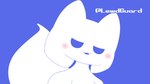 anthro blowing_kiss blue_background blush breasts female heart_symbol offscreen_character simple_background solo suggestive tail tail_motion tailwag highguard discord_(app) clyde_(discord) 16:9 2d_animation animated hi_res motion_tweening short_playtime widescreen