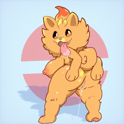 anthro anus areola big_breasts big_butt bodily_fluids breasts butt fangs female fur genital_fluids genitals looking_at_viewer looking_back looking_back_at_viewer nipples nude open_mouth open_smile orange_body orange_eyes orange_fur pink_areola pink_nipples pink_nose pokemorph pusys rear_view saliva smile solo spread_butt spreading teeth thick_thighs tongue tongue_out vaginal_fluids vulva wide_hips limantequilla nintendo pokemon generation_10_pokemon pokemon_(species) pombon 1:1 hi_res