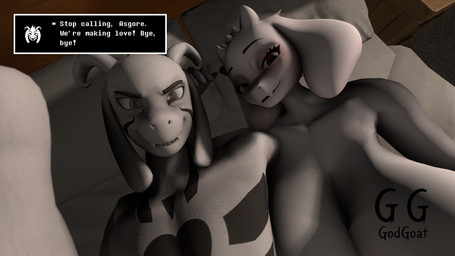 after_sex anthro bed big_breasts breasts duo electronics female furniture holding_object holding_phone huge_breasts infidelity looking_at_viewer lying lying_on_bed male male/female nude nude_female nude_male on_bed phone godgoat undertale undertale_(series) asriel_dreemurr asriel_dreemurr_(god_form) toriel boss_monster_(undertale) bovid caprine goat mammal hi_res incest_(lore) mother_(lore) mother_and_child_(lore) mother_and_son_(lore) parent_(lore) parent_and_child_(lore) parent_and_son_(lore) son_(lore)