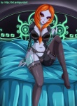beckoning bed big_breasts bra breasts clothed clothing female garter_belt hair lingerie midna midna_(human) red_hair sigurd_von_hosenfeld sitting solo stockings the_legend_of_zelda twilight_princess underwear video_games
Rating: Questionable
Score: 8
User: XereX
Date: July 05, 2011