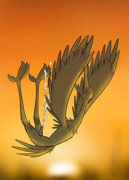 4_toes anisodactyl beak bodily_fluids cum cumshot ejaculation erection eyes_closed falling feathers feet genital_fluids genitals male midair nude open_mouth orange_background orgasm penis simple_background singing solo sunset tan_body tan_feathers toes upside_down bassybefuddle conditional_dnp dreamworks kung_fu_panda master_crane avian bird black-necked_crane crane_(bird) gruiform grus_(genus) hi_res