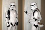 ambiguous_gender armor clothing cosplay costume full_armor fursuit long_ears real solo wooky star_wars stormtrooper lagomorph leporid mammal rabbit 3:2 grandfathered_content multiple_images