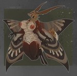 4_arms antennae_(anatomy) anthro areola big_breasts breasts female fur genitals huge_breasts insect_wings inverted_nipples lepidopteran_wings multi_arm multi_limb nipples non-mammal_breasts non-mammal_nipples nude open_mouth puffy_areola pussy simple_background solo teeth thick_thighs white_body white_fur wide_hips wings cyber_d1e arthropod insect lepidopteran moth absurd_res hi_res