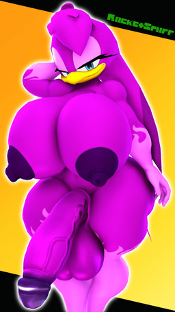 anthro balls bedroom_eyes big_balls big_breasts big_penis breasts flaccid genitals gynomorph hand_behind_head head_tuft huge_balls huge_breasts huge_hips huge_penis huge_thighs humanoid_genitalia humanoid_penis intersex looking_at_viewer narrowed_eyes nude penis seductive smile smiling_at_viewer smirk solo standing thick_thighs tuft wide_hips rocketspuff sega sonic_riders sonic_the_hedgehog_(series) wave_the_swallow avian bird hirundinid oscine passerine swallow_(bird) 3d_(artwork) digital_media_(artwork) hi_res