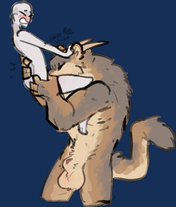 ambiguous_gender animal_genitalia anthro balls duo eyes_closed fellatio fur genitals horn human_on_anthro interspecies larger_anthro larger_male male male/ambiguous muscular muscular_male nude oral penile penis penis_tip sex sheath simple_background size_difference smaller_ambiguous smaller_human transparent_background jam_(artist) felid feline human mammal aliasing alpha_channel binary_drawing digital_drawing_(artwork) digital_media_(artwork)