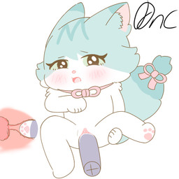 ambiguous_gender anthro blue_body blue_fur blush blush_lines chibi disembodied_hand duo featureless_feet featureless_hands feet female female/ambiguous female_focus fisting fur genitals glistening glistening_eyes green_eyes humanoid_genitalia humanoid_vulva internal no_sclera open_mouth pawpads penetration pink_nose pink_tongue sex solo_focus tongue uterus vaginal vaginal_fisting vaginal_penetration vulva white_body white_fur anc love_for_my_cutie clark_(love_for_my_cutie) minty_(love_for_my_cutie) domestic_cat felid feline felis mammal 1:1 hi_res
