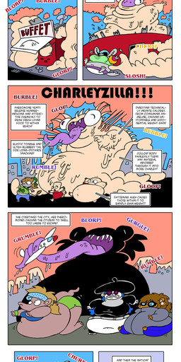aircraft airplane anthro belly big_belly big_breasts body_size_growth breasts female female_pred group huge_belly huge_breasts hyper hyper_belly inflation macro morbidly_obese obese oral_vore outside overweight planet size_transformation space text transformation vehicle vore weight_gain agouti-rex murry_purry_fresh_and_furry charly_(mpff) amphibian aquatic axolotl mole_salamander salamander 2019 absurd_res comic english_text hi_res