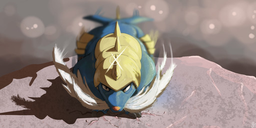 2_fingers blue_body blue_skin brown_eyes detailed_background facial_hair feral fingers grey_background horn looking_at_viewer outside quadruped red_nose simple_background solo white_facial_hair fizzpop nintendo pokemon generation_5_pokemon pokemon_(species) samurott 2024 hi_res signature