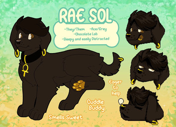 ambiguous_gender brown_body brown_fur collar collar_only feral fur nude pawpads paws solo dizzymilky rae_sol bird_dog canid canine canis domestic_dog hunting_dog labrador mammal retriever hi_res model_sheet