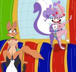 anthro bounce_house breasts dildo female french_kissing group group_sex kissing licking orgy sex sex_toy strapon tongue tongue_out jrxt dreamworks looney_tunes the_bad_guys tiny_toon_adventures warner_brothers babs_bunny diane_foxington fifi_la_fume pepe_le_pew canid canine fox mammal mephitid skunk absurd_res hi_res