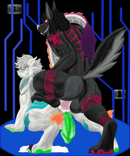 anal anal_penetration anthro balls big_balls big_penis dominant duo from_behind_position fur genitals kobaltkai male male/male penetration penis sex step_position tail badgefox mythology marsh_uwell pluto_(normotheanubis) anubian_jackal canid canine canis dragon furred_dragon furred_scalie jackal mammal mythological_creature mythological_scalie scalie 5:6 animated