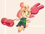 animal_ear_balloon anthro attached_to_balloon balloon blush blush_stickers female hammer inflatable shaped_balloon solo tools subliminalpeacock animal_crossing nintendo super_smash_bros. isabelle_(animal_crossing) canid canine canis domestic_dog mammal shih_tzu toy_dog