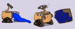 ambiguous_gender brown_body duo ellipsis internal machine not_furry orange_body straining treads vore da~blueguy disney pixar wall-e wall-e_(character) human mammal robot waste_allocation_load_lifter_earth-class