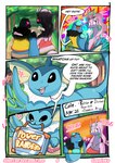 breasts clothing comic dialogue dragon eeveelution english_text female generation_1_pokemon generation_5_pokemon generation_6_pokemon goodra goopyarts hi_res male mythological_creature mythological_scalie mythology nintendo pokemon pokemon_(species) scalie seismitoad text thick_thighs vaporeon wide_hips