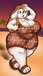 3_toes 4_fingers :o anthro backpack beach big_breasts breasts butterfly_print cleavage clothed clothing dress eyelashes feet female fingers footwear hat headgear headwear huge_breasts mature_female open_mouth overweight overweight_female pattern_clothing red_eyes sand sandals seaside shoes slightly_chubby slightly_chubby_female solo sun_hat thick_thighs toes walking wide_hips someth1ngoranother undertale undertale_(series) toriel boss_monster_(undertale) bovid caprine goat mammal absurd_res digital_media_(artwork) hi_res