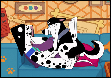 animal_genitalia balls collar duo erection female feral feral_on_feral feral_penetrating fur genitals male male/female penetration penis sex spots text toony vulva white_body white_fur kaion 101_dalmatian_street 101_dalmatians disney delilah_(101_dalmatians) hansel_(101_dalmatians) canid canine canis dalmatian domestic_dog husky mammal nordic_sled_dog spitz 2d_animation animated motion_tweening